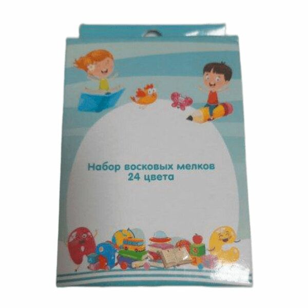 Набор мелков восковых Wax-6, 24 цвета