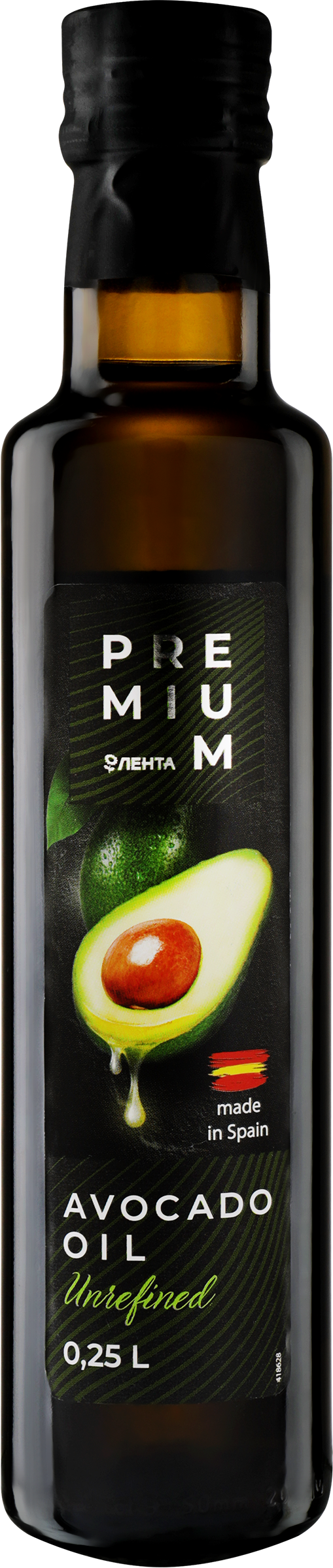 

Масло авокадо ЛЕНТА PREMIUM Extra Virgin нерафинированное, 250мл
