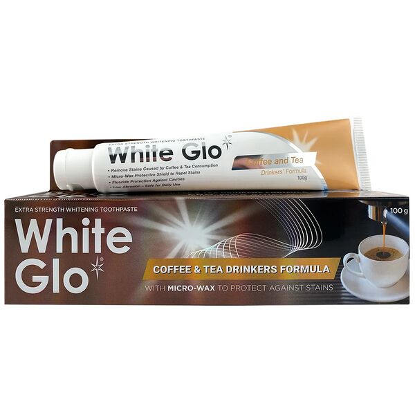 Зубная паста White Glo отбеливающая для любителей кофе и чая