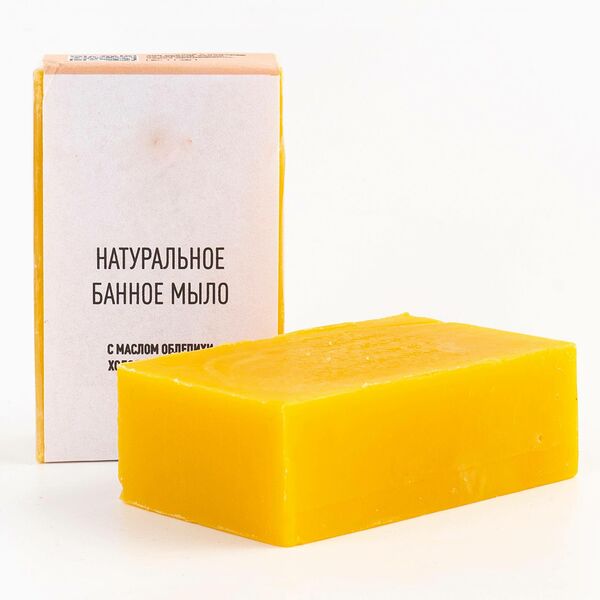 Мыло натуральное банное Облепиха ухаживающее