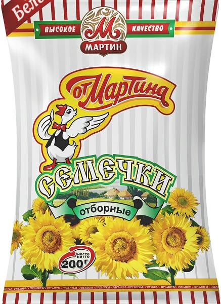 Семечки От Мартина Белые соленые 100г