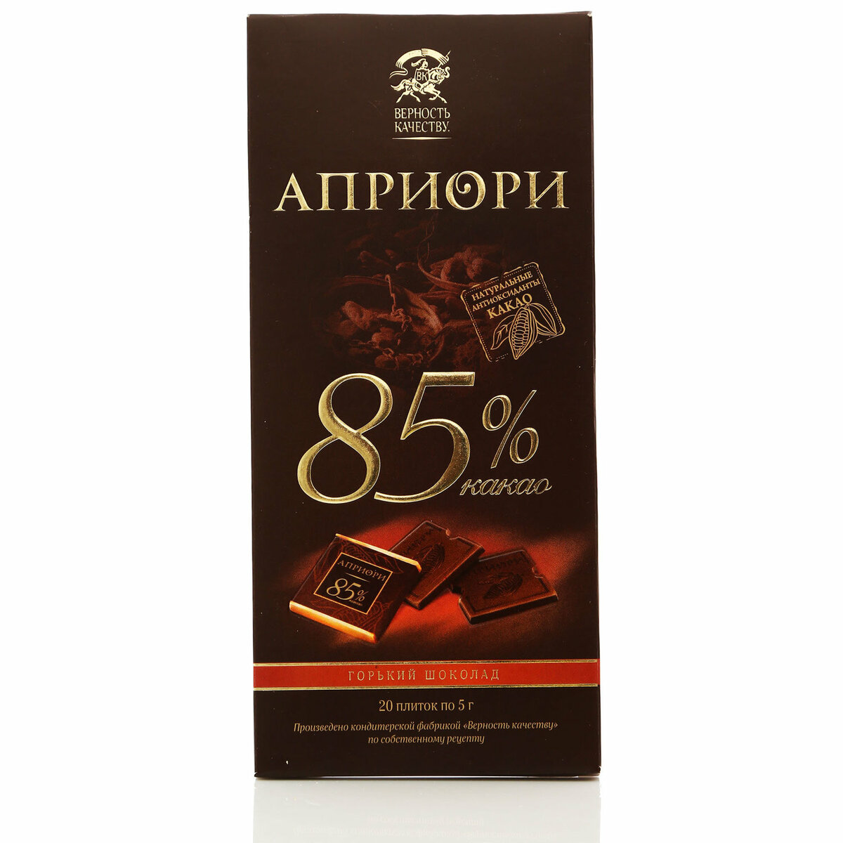 Шоколад Горький априори 75%, 100г