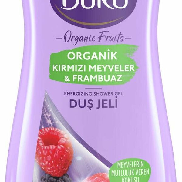 Гель для душа Duru Organic Fruits Red fruits & Raspberry, 450 мл
