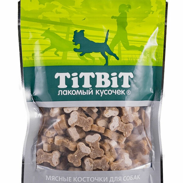 Лакомство для собак Titbit Мясные косточки с индейкой и творогом