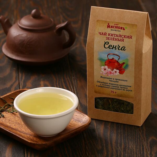Чай зеленый листовой Сенча МясновЪ Буфет от КуулКлевер