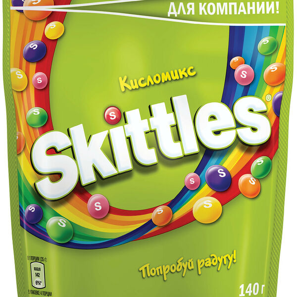 Драже Skittles Кисломикс в разноцветной глазури