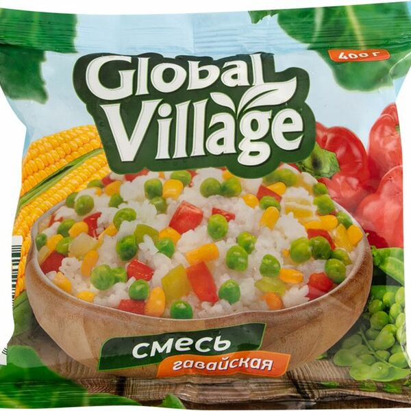 Смесь Global Village Овощная Гавайская 400г