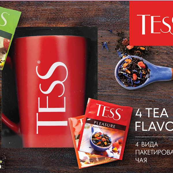 Чайный набор Tess Коллекция превосходного чая 4 вида с керам кружкой 200г