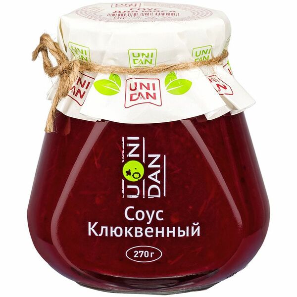 Соус Uni Dan клюквенный для вторых обеденных блюд, 270г