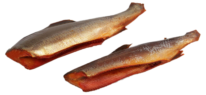 

Горбуша Экстра Фиш спинка без головы холодного копчения вес