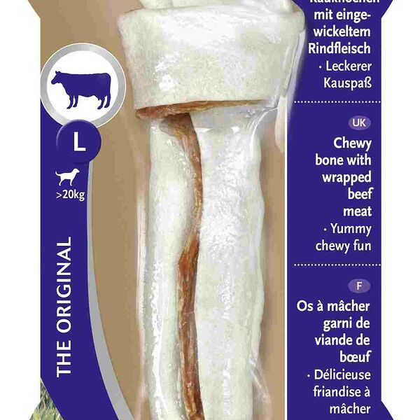 8in1 Delights Beef L косточка с говядиной для крупных собак (21 см.) Говядина, 1 шт.