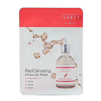 Маска ампульная Premium jigott&la miso с красным женьшенем 27мл, Республика Корея