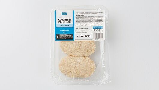 Котлеты Вкусвилл из трески охлажденные