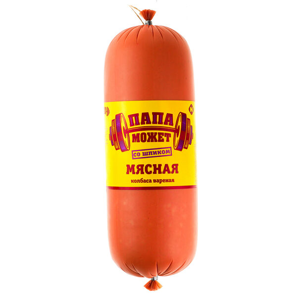 Колбаса вареная Папа может Мясная со шпиком