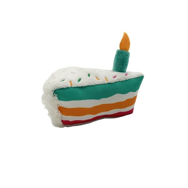 Игрушка для собак CHOMPER  Birthday сake Кусок торта плюш с пищалкой