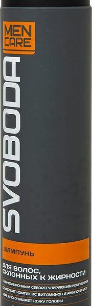 Шампунь для волос склонных к жирности Svoboda Men care