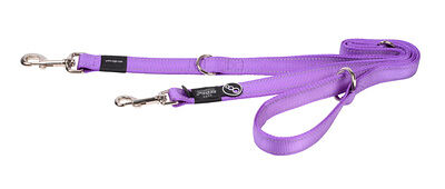 Поводок-перестежка Rogz серия Utility, размер M, ширина 1,6 см, длина 1,8м, фиолетовый
