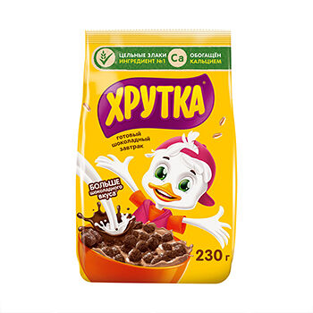 Готовый завтрак Хрутка шоколадный обогащенный кальцием