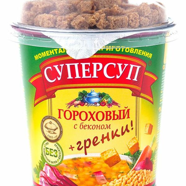 Суп Суперсуп Гороховый с беконом и гренками
