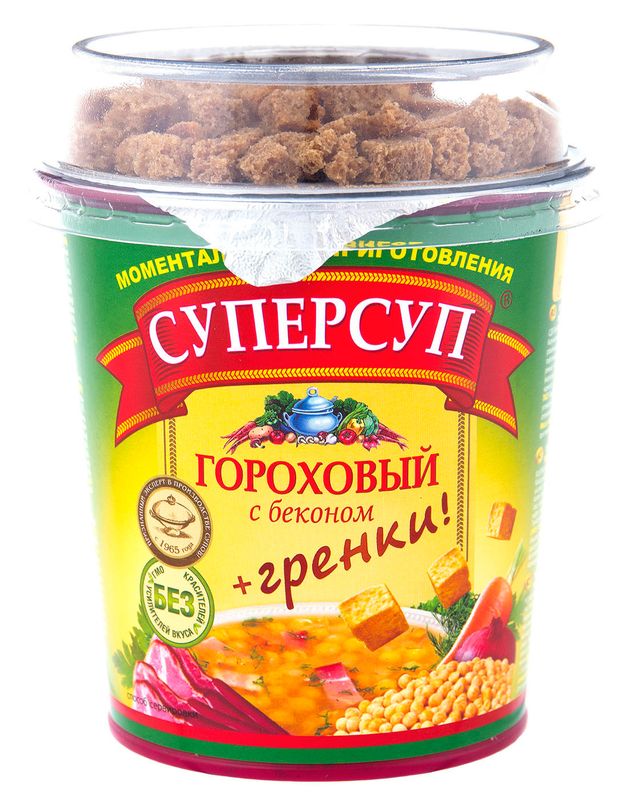 

Суп Суперсуп Гороховый с беконом и гренками 45 г