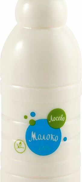 Молоко Лосево питьевое пастеризованное 2.5%, 1л