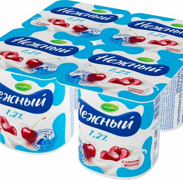Продукт йогуртный Campina Нежный 1.2%, 100г