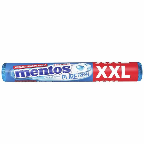 Жевательная резинка Ментос Пьюр Фреш мята, 23.3г