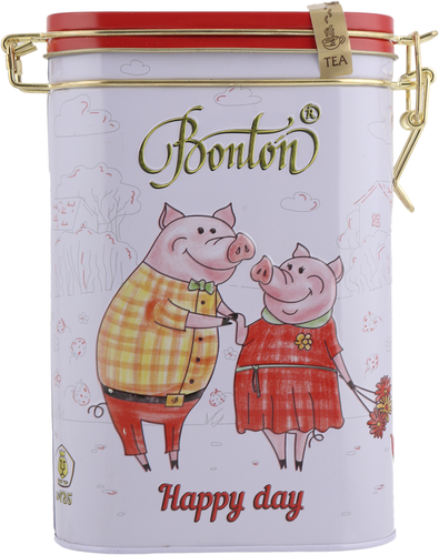 

Чай черный Bonton Happy day с ароматом земляники, листовой, 100г