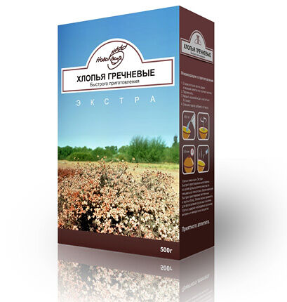 Хлопья гречневые НовоКаша б/приг 500г