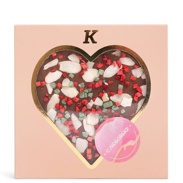 Шоколадная плитка Сердце