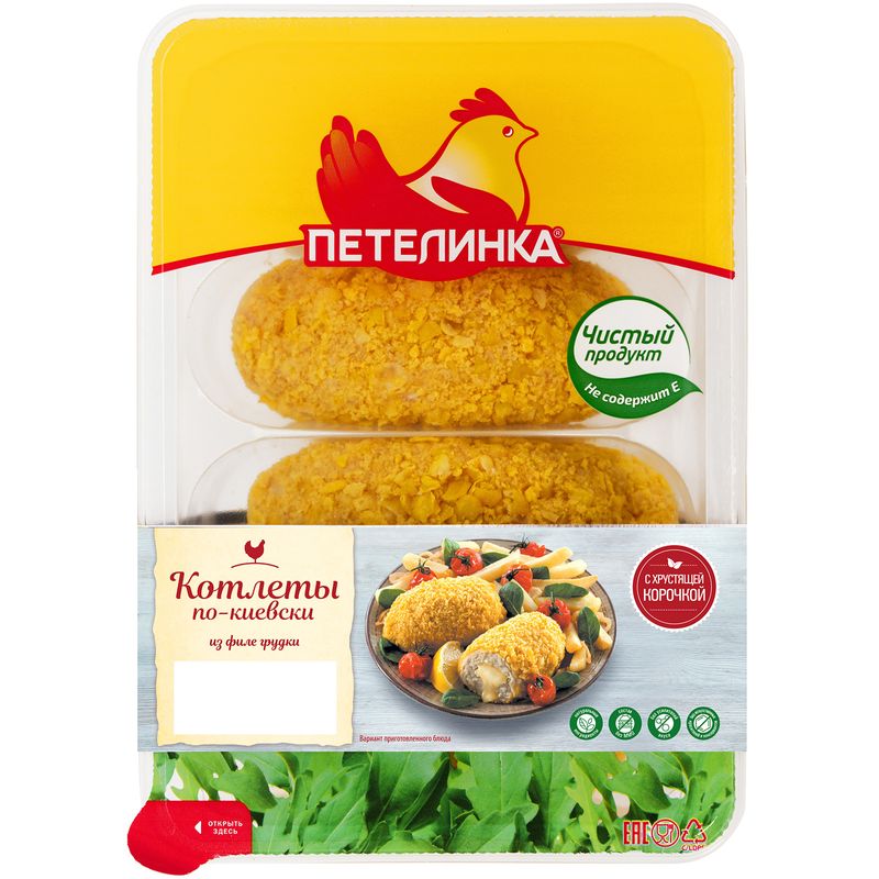 

Котлеты куриные по-киевски Петелинка 500 г