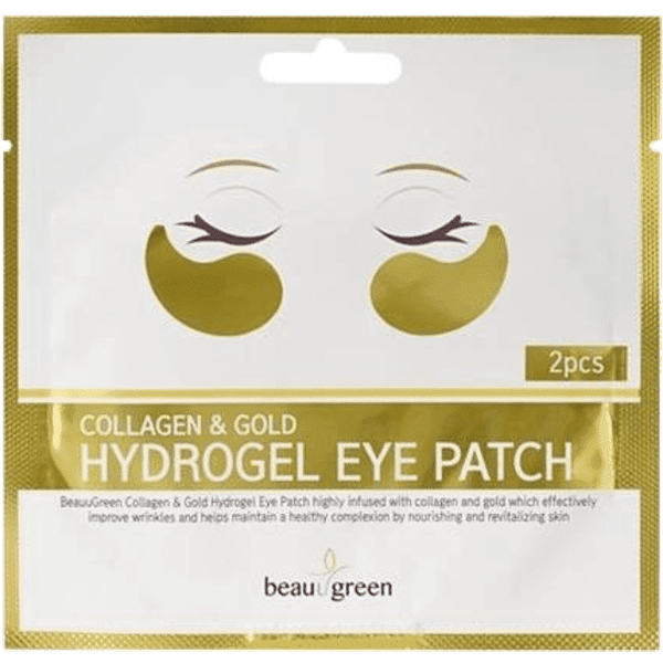 Гидрогелевые патчи для кожи вокруг глаз BeauuGreen Collagen & Gold Hydrogel, 2 шт