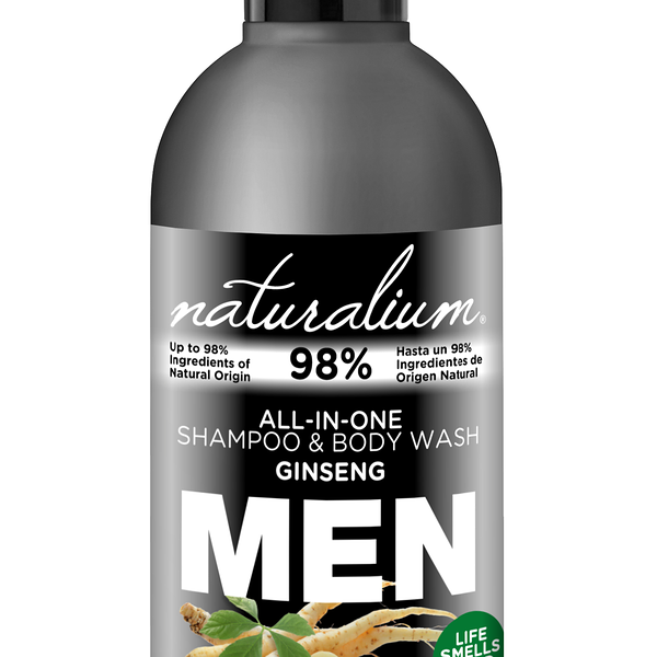 Шампунь-гель для душа мужской - женьшень ТМ Naturalium (Натуралиум) 400мл