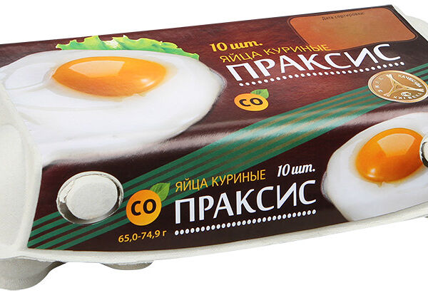 Яйцо куриное «Экстра» С0, «Праксис», 10 шт., Россия