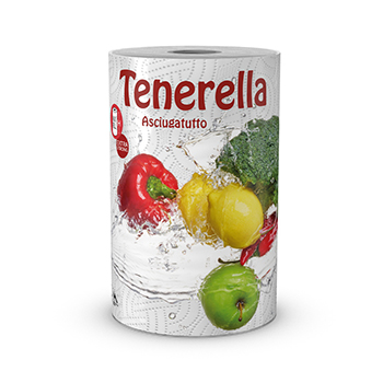 

Полотенца бумажные двухслойные, Tenerella, 100 листов, 1 рулон