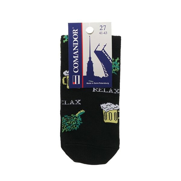 Мужские носки Opium Comandor Пиво, черные, р.27