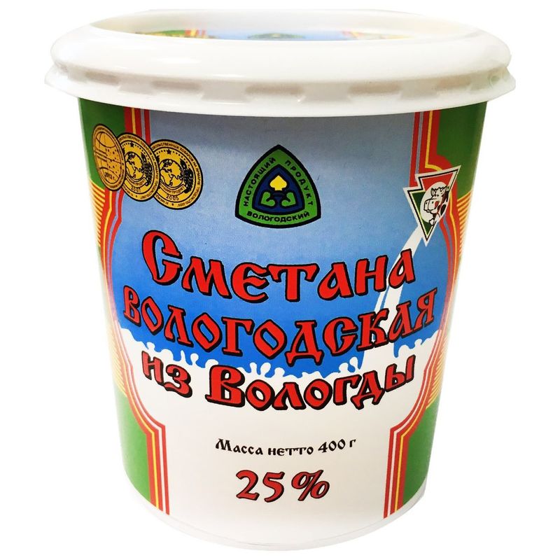 

Сметана из Вологды Вологодская 25% 400 г