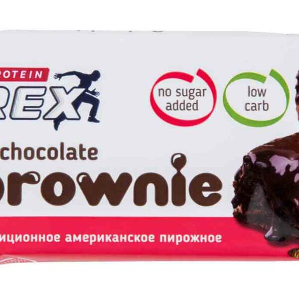 Пирожное Protein Rex Brownie вишневое протеиновое