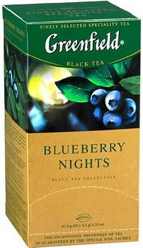 Чай черный Greenfield Блюберри Найтс 25пак*1,5г