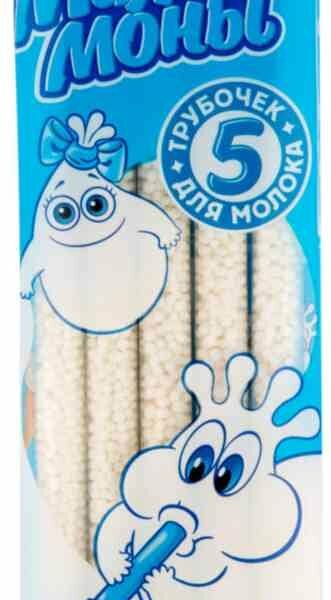 Трубочки для молока со вкусом Пломбира ТМ Милкимоны