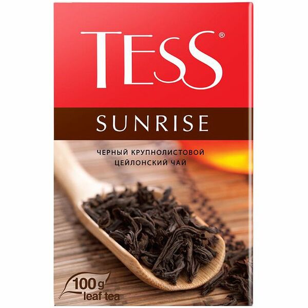 Чай черный Tess Sunrise листовой, 100г