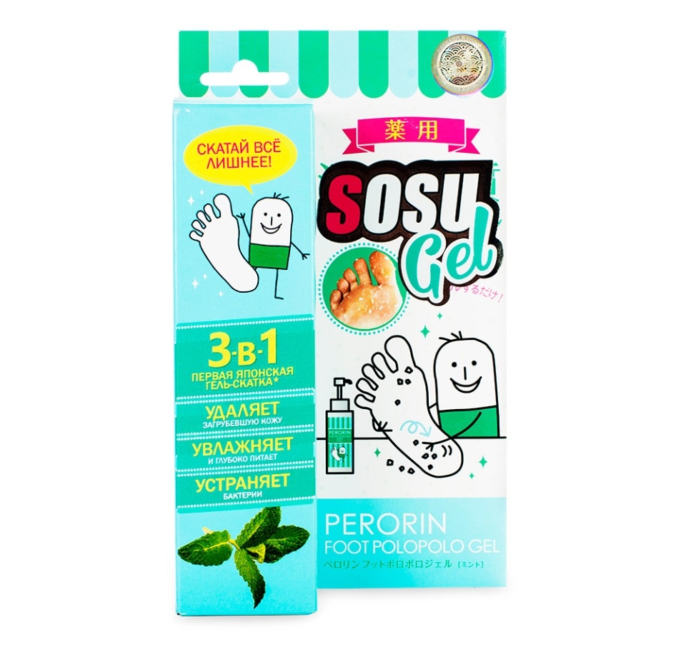 

Гель-скатка для ног с ароматом мяты Sosu, 100 г