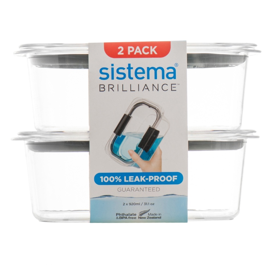 

Набор контейнеров для продуктов Sistema Brilliance, 2 шт.