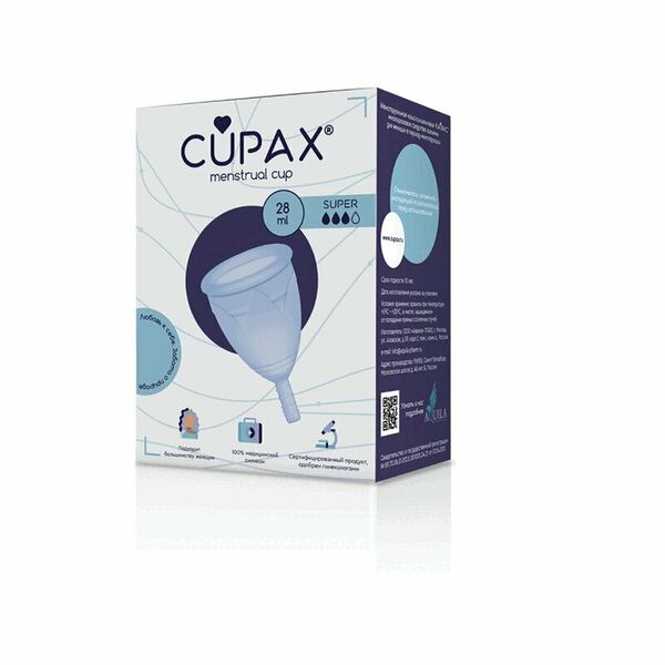 Чаша менструальная Cupax super 28 мл