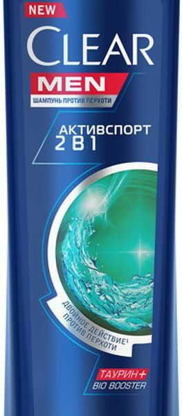 Шампунь-бальзам-ополаскиватель Clear Активспорт для мужчин против перхоти 400мл