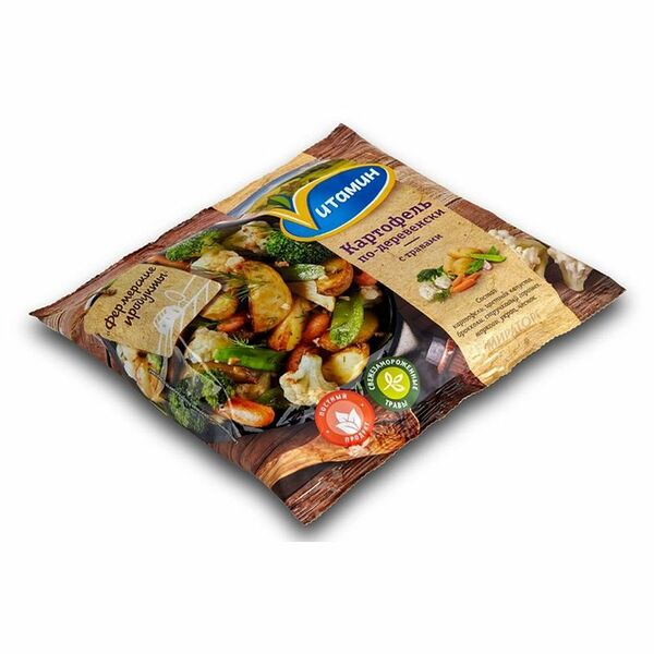 Смесь овощная Vитамин Картофель по-деревенски с травами замороженная