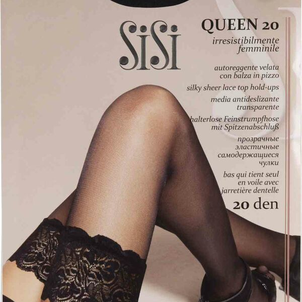 Чулки SiSi Queen цвет: nero/чёрный, размер 2, 20 den