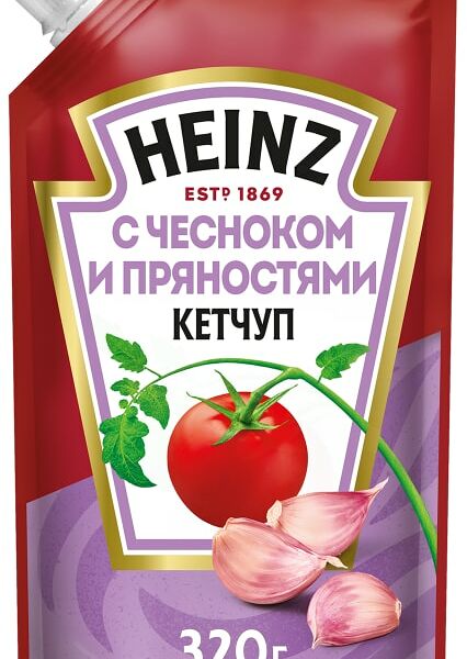 Кетчуп Heinz с чесноком и пряностями 320г