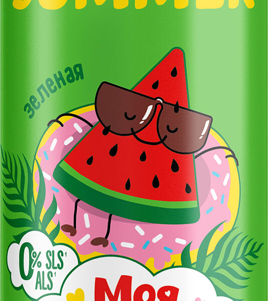 Пенка-мусс цветная Моя Прелесть Яркий Арбуз зеленая 200мл