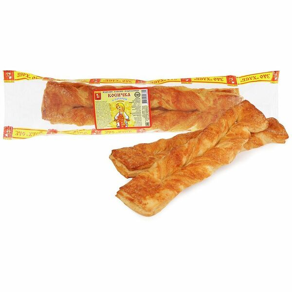 Косички ЗАО Хлеб изысканные слоёные с сахаром 2 шт. х 40 г